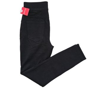 NWT! Small Tall SPANX Black Ponte Pants Women's Solid Back Pockets NEW! $110